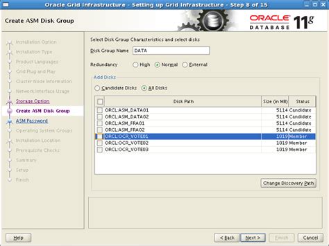 This information includes how to create, alter, drop, mount, and. . Oracleasm list disk details